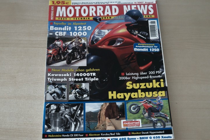 Deckblatt Motorrad News (08/2007)